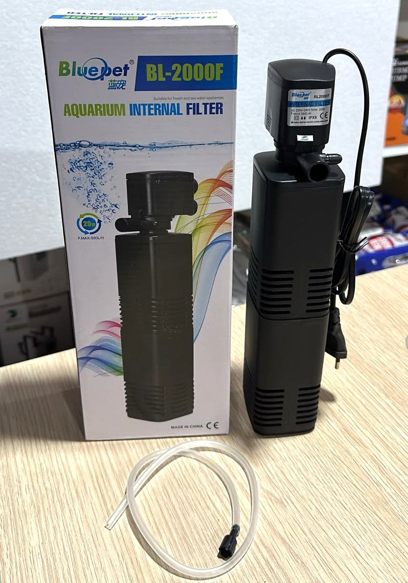 Bluepet BL-2000F Aquarium Internal Filter - 20W, 880 L/H