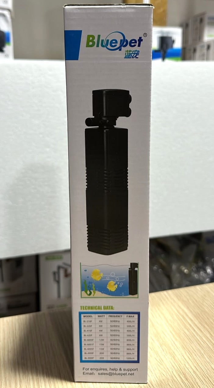 Bluepet BL-2000F Aquarium Internal Filter - 20W, 880 L/H