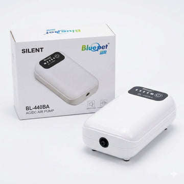 Bluepet BL-440BA AC/DC Aquarium Air Pump (1W) – Battery Backup Aerator