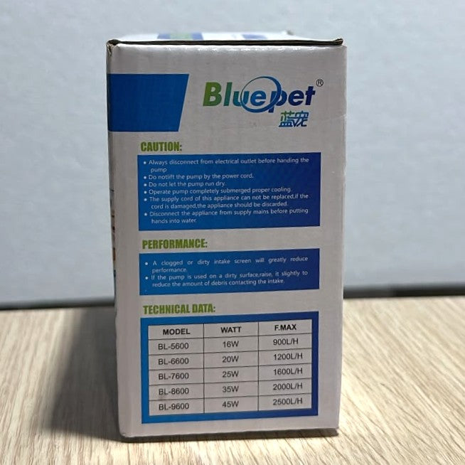 Bluepet BL-7600 Aquarium Power Head - 25W, 1600 L/H
