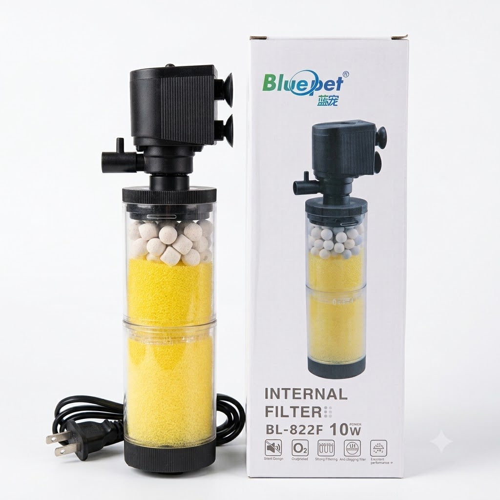 Bluepet BL-822F Internal Aquarium Filter (10W, 550 L/H)