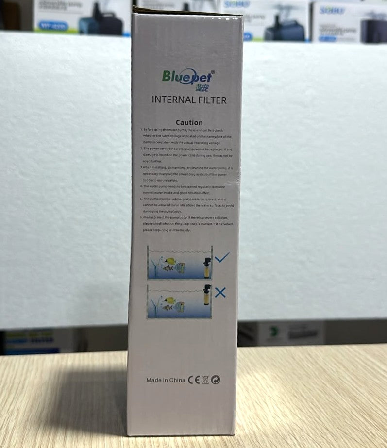 Bluepet BL-822F Internal Aquarium Filter (10W, 550 L/H)
