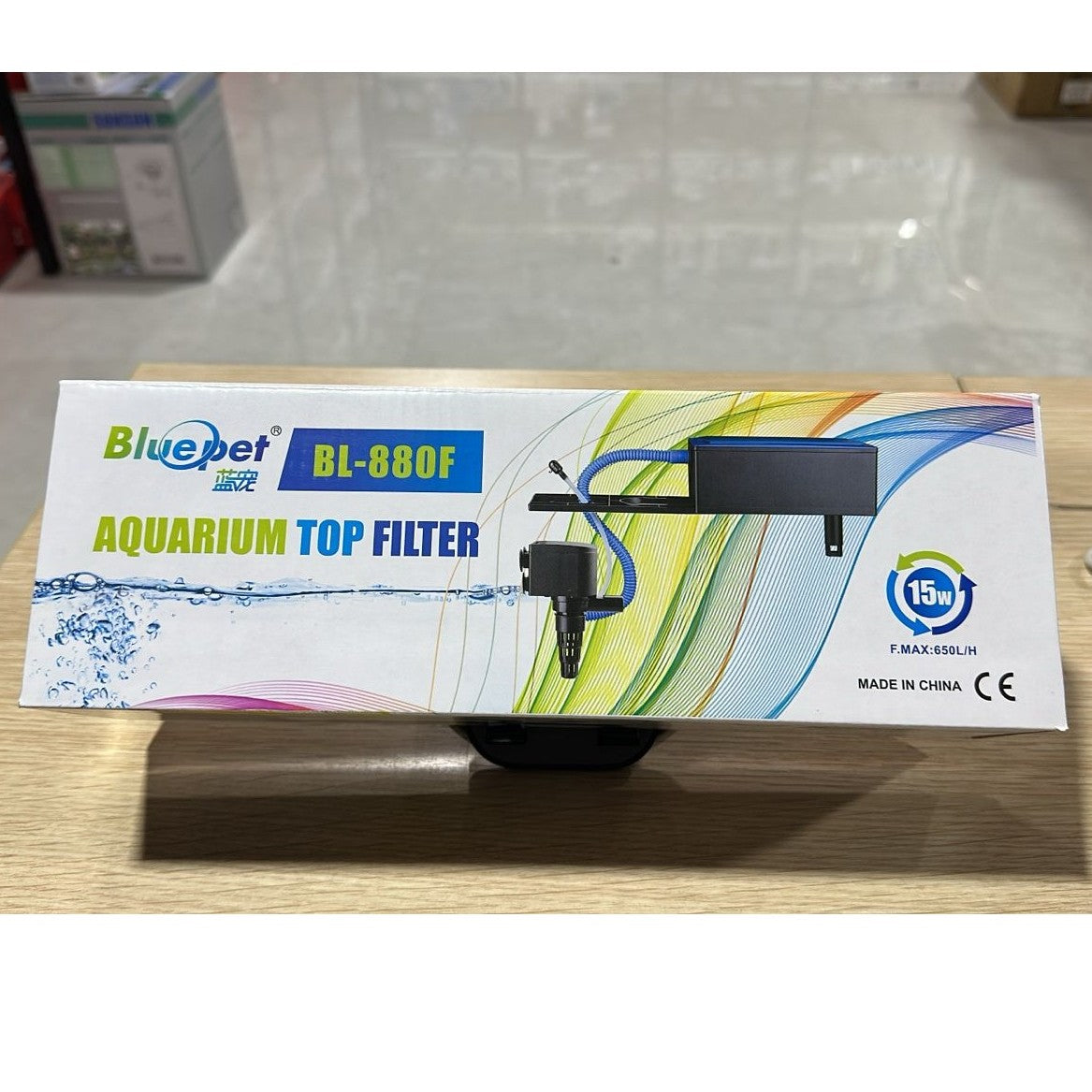 Bluepet BL-880F Aquarium Top Filter (15W, 650 L/H) – Efficient Circulation & Filtration