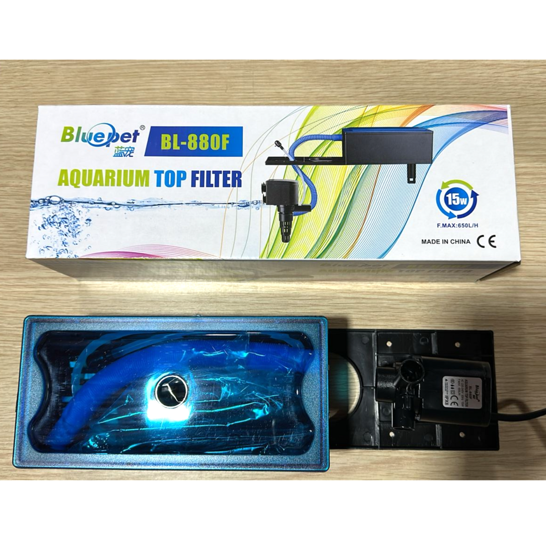Bluepet BL-880F Aquarium Top Filter (15W, 650 L/H) – Efficient Circulation & Filtration