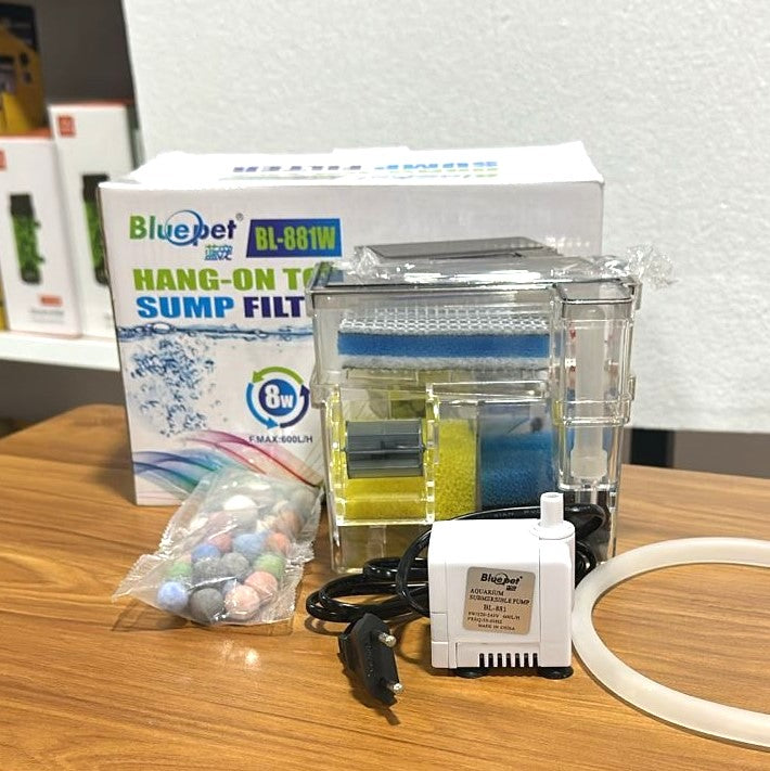 Blue Pet BL-881W Hang-On Top Sump Filter 8 Watts 600 L/H