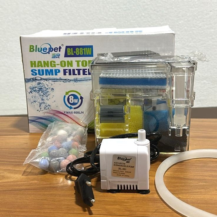 Blue Pet BL-881W Hang-On Top Sump Filter 8 Watts 600 L/H
