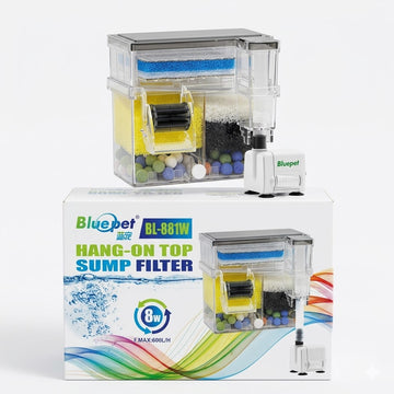 Blue Pet BL-881W Hang-On Top Sump Filter 8 Watts 600 L/H