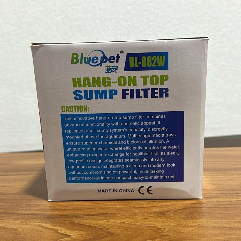 Blue Pet BL-882W Hang-On Top Sump Filter 10 W