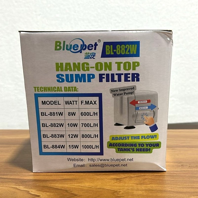 Blue Pet BL-882W Hang-On Top Sump Filter 10 W