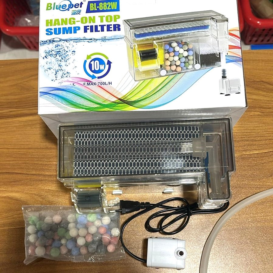 Blue Pet BL-882W Hang-On Top Sump Filter 10 W