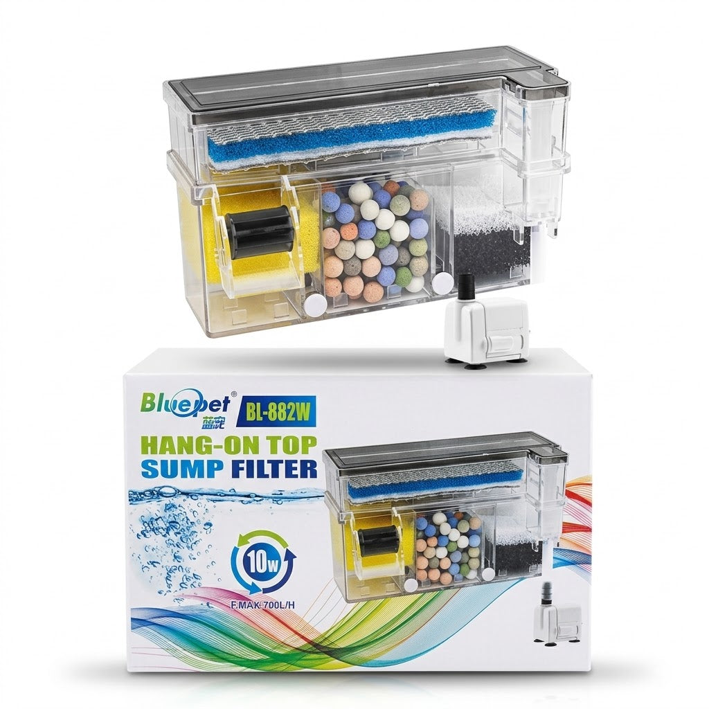 Blue Pet BL-882W Hang-On Top Sump Filter 10 W