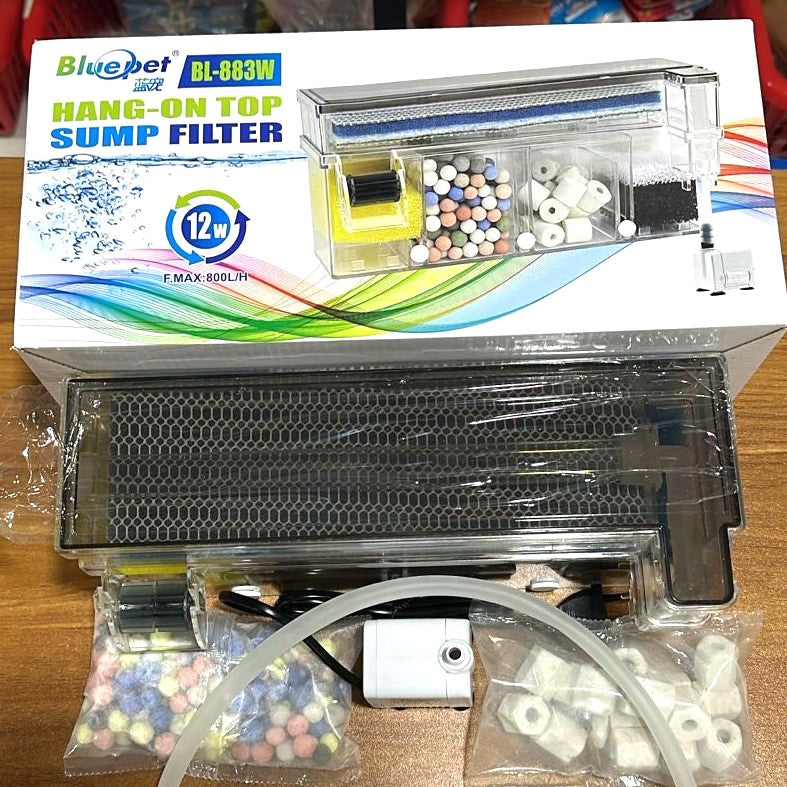 Blue Pet BL-883W Hang-On Top Sump Filter 12 Watts 800L/H
