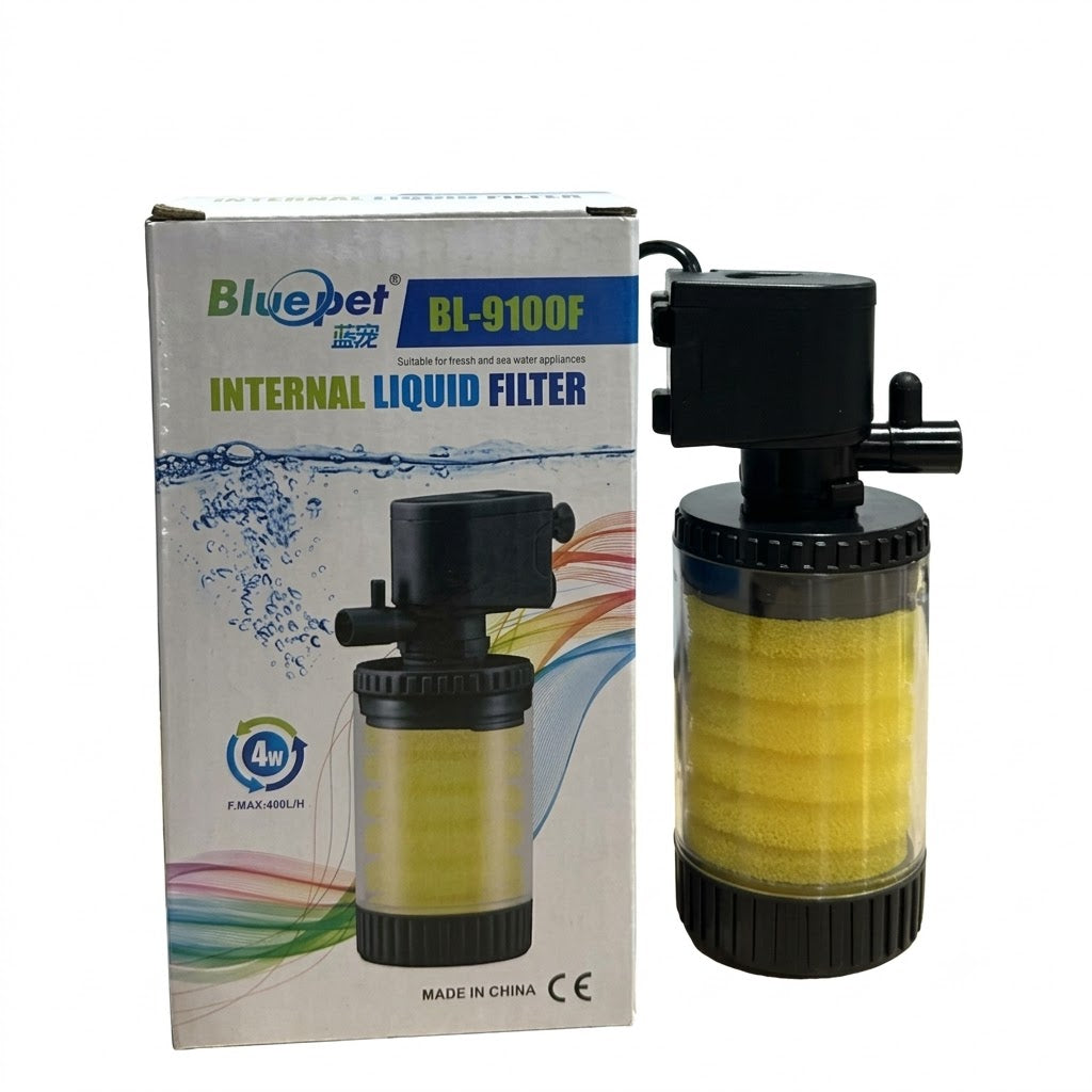 Bluepet BL-9100F Aquarium Internal Liquid Filter - 4W, 400 L/H