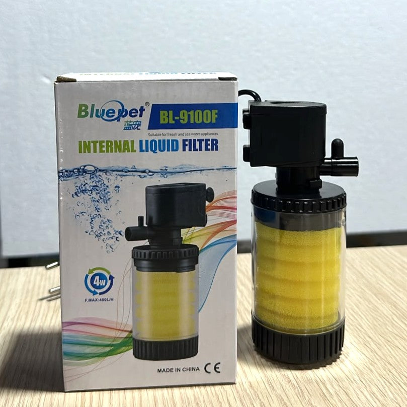 Bluepet BL-9100F Aquarium Internal Liquid Filter - 4W, 400 L/H
