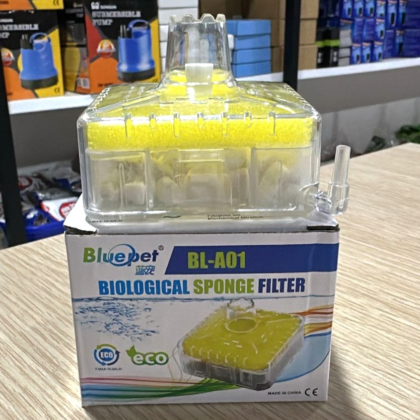 Bluepet BL-A01 Square Biological Sponge Filter – Advanced Multi-Filtration System