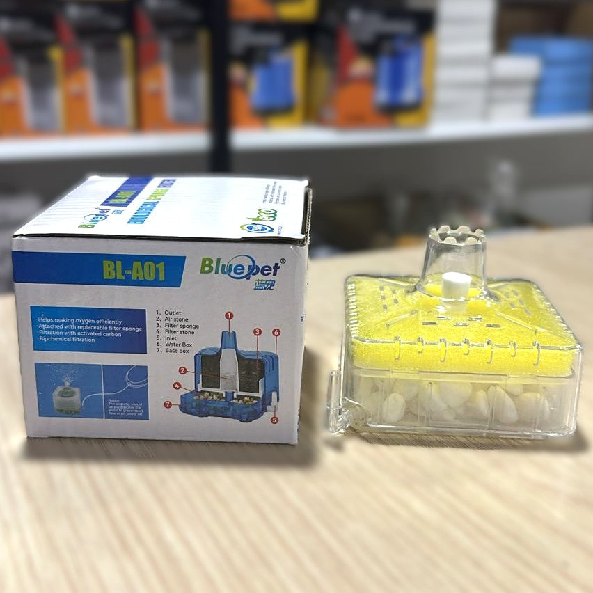 Bluepet BL-A01 Square Biological Sponge Filter – Advanced Multi-Filtration System