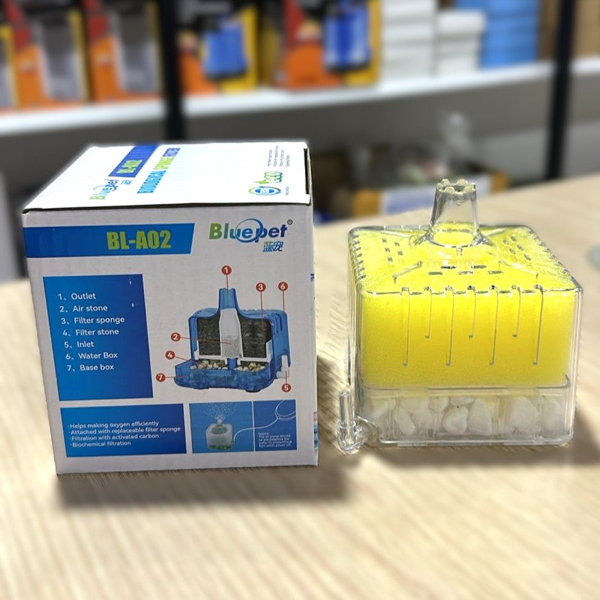 Bluepet BL-A02 Square Biological Sponge Filter – Advanced Multi-Filtration System