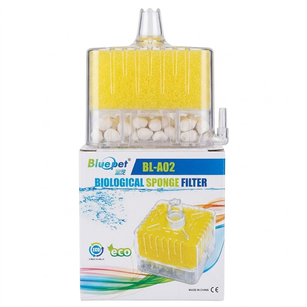 Bluepet BL-A02 Square Biological Sponge Filter – Advanced Multi-Filtration System