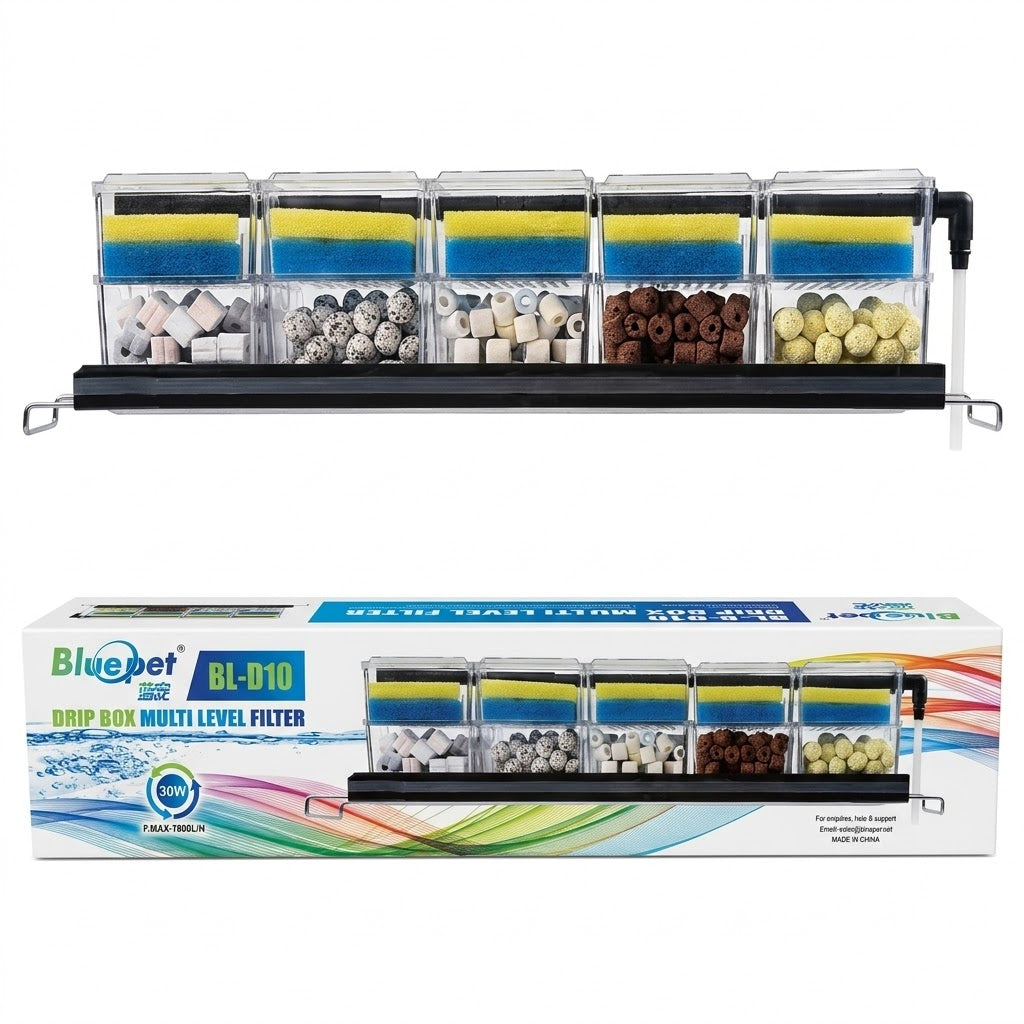 Blue Pet BL-D10 Drip Box Multi-Level Filter 30 Watts 1800 L/H