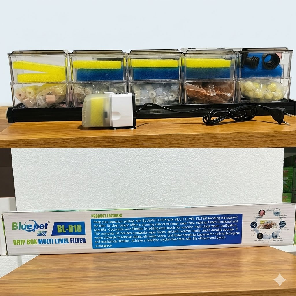 Blue Pet BL-D10 Drip Box Multi-Level Filter 30 Watts 1800 L/H