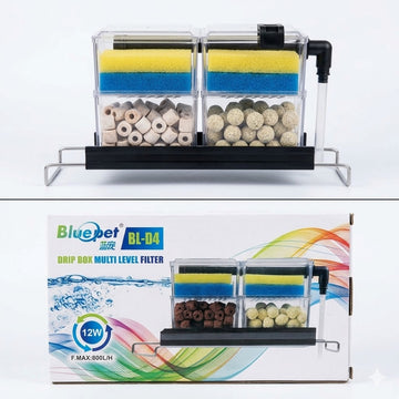 Blue Pet BL-D4 Drip Box Multi-Level Filter 12 Watts 800 LlH
