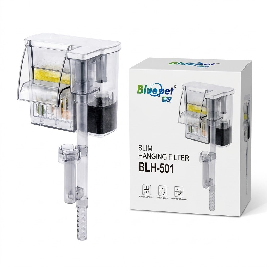 Bluepet BLH-501 Slim Hang On Filter (4W, 300 L/H) – Biochemical Filtration