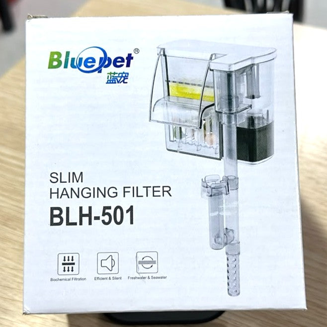 Bluepet BLH-501 Slim Hang On Filter (4W, 300 L/H) – Biochemical Filtration