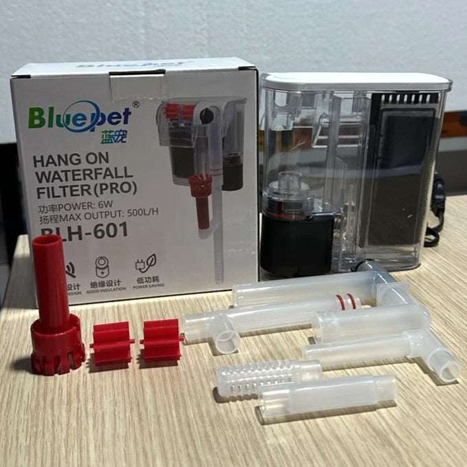 Bluepet BLH-601 Pro Hang-On Waterfall Aquarium Filter (6W, 500 L/H)