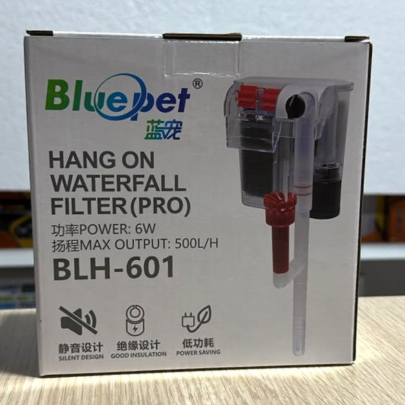 Bluepet BLH-601 Pro Hang-On Waterfall Aquarium Filter (6W, 500 L/H)