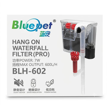 Bluepet BLH-602 Pro Hang-On Waterfall Aquarium Filter (7W, 600 L/H)