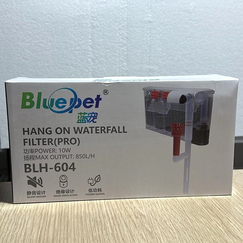 Bluepet BLH-604 Pro Hang-On Waterfall Aquarium Filter (10W, 850 L/H)