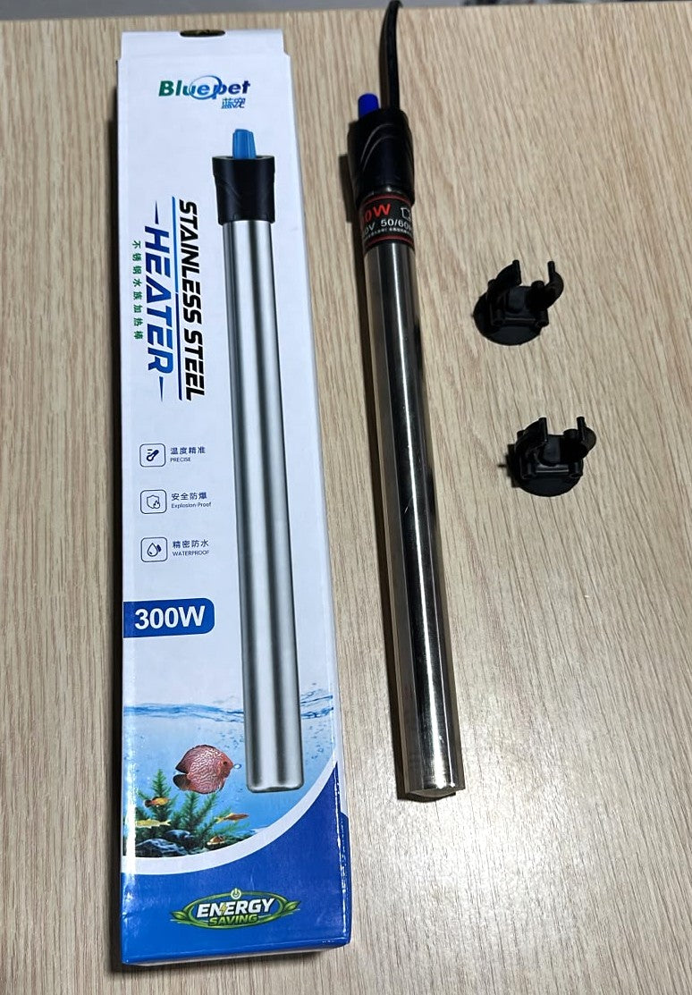 Bluepet Heater Stainless Steel 300W For Aquariums