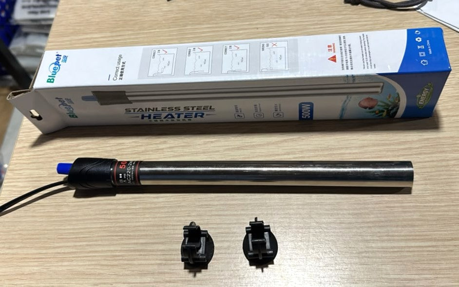 Bluepet Heater Stainless Steel 500W For Aquariums