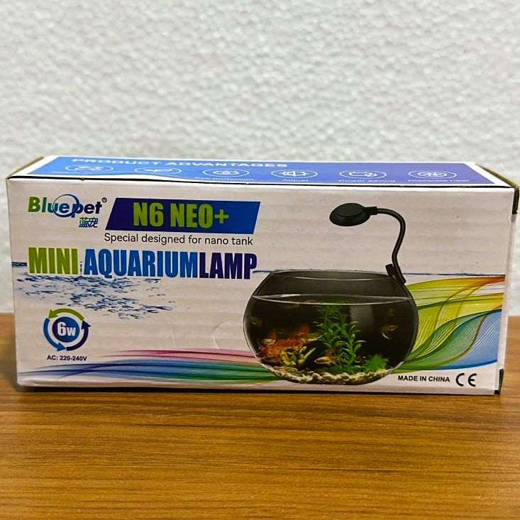 BluePet N6 Neo+ Mini LED Lamp (6W) Full Spectrum Light for Nano Tanks