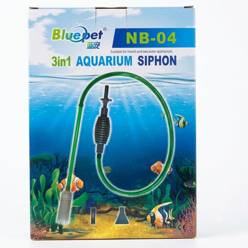 Bluepet NB-04 3-in-1 Aquarium Siphon & Gravel Cleaner