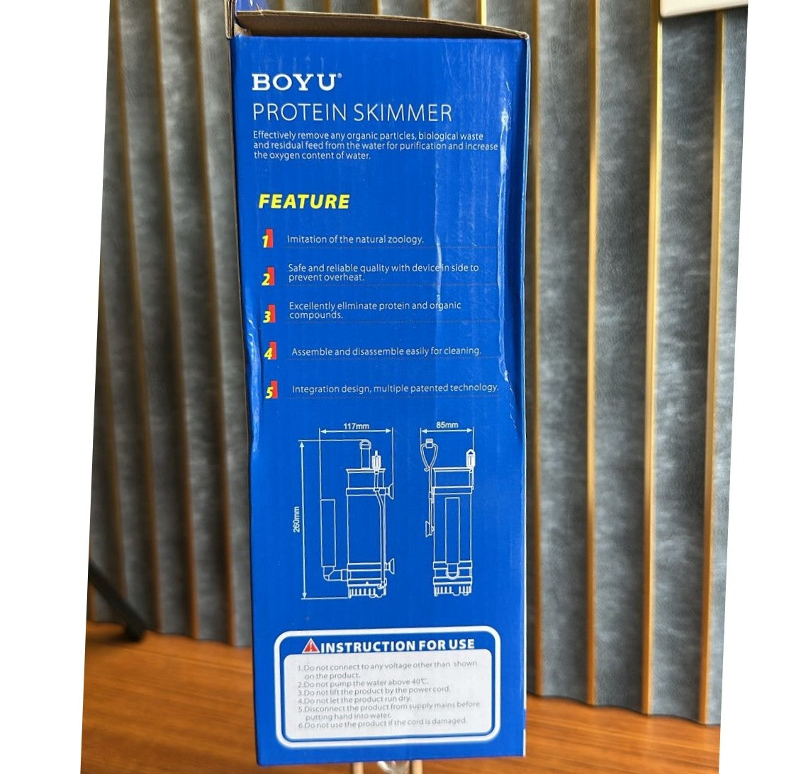Boyu WG-308 Aquarium Protein Skimmer (6W) – Internal Filter for 80-120L Tanks - 6