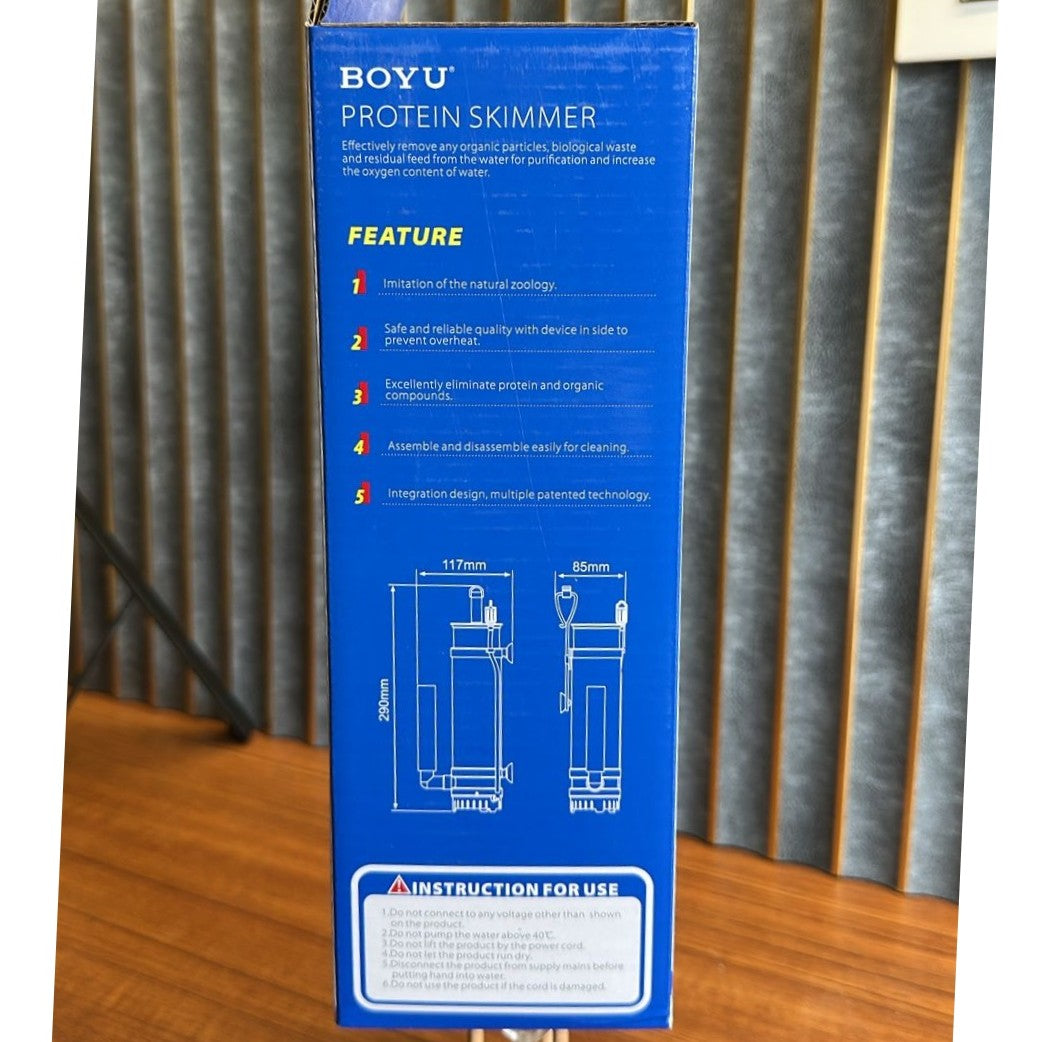 Boyu WG-310 Aquarium Protein Skimmer (8W) – High-Efficiency Internal Filter for 80-120L Tanks - 6