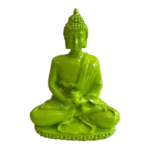 Buddha Statue Green color for Decor Fish Aquarium Underwater Landscape
