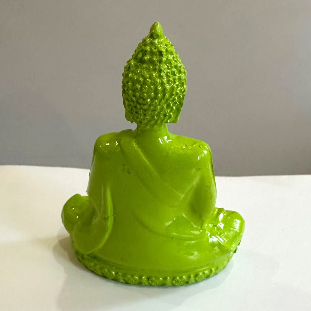 Buddha Statue Green color for Decor Fish Aquarium Underwater Landscape