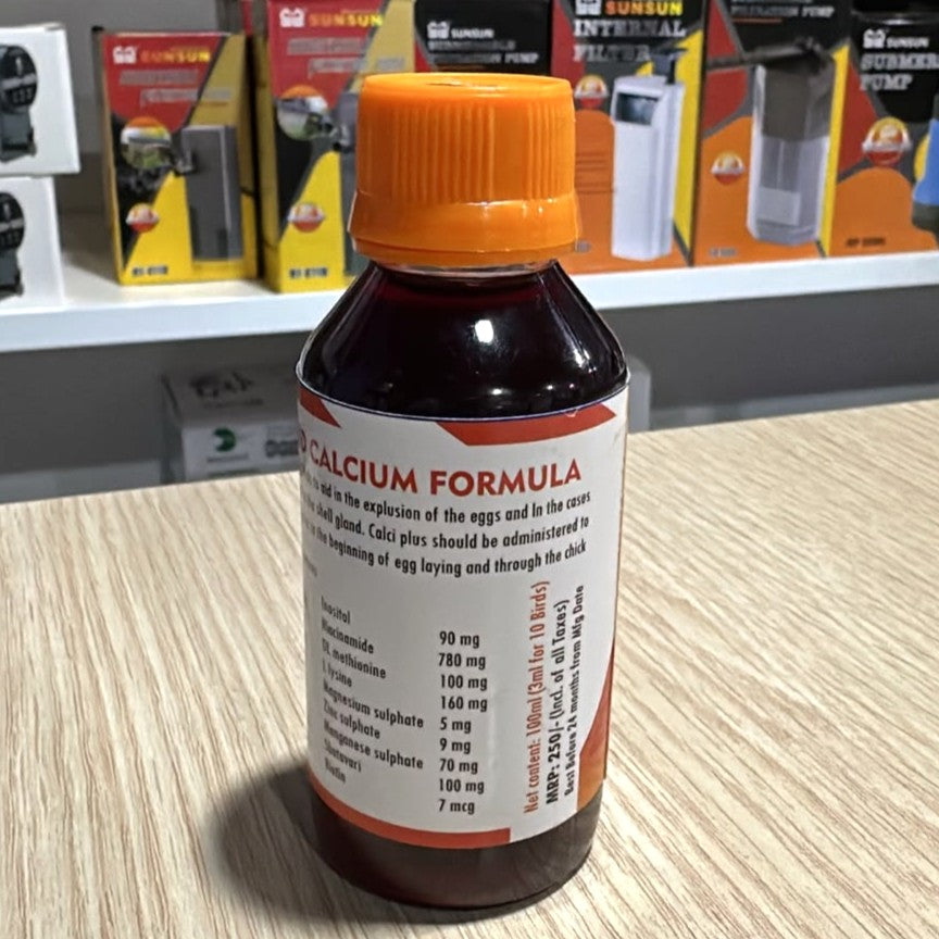Star Farms Calci Plus Bird Medicine (100 ml) – Oral Liquid Calcium Formula