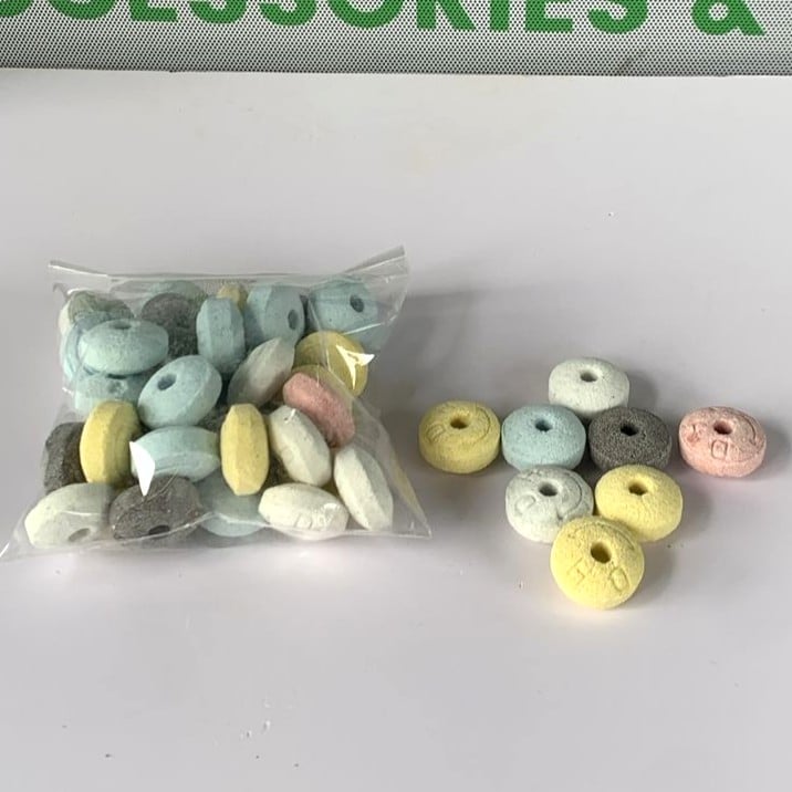 Ceramic rings Color button type Premium Quality for Aquarium Filter media 500 gr/packet (Copy)