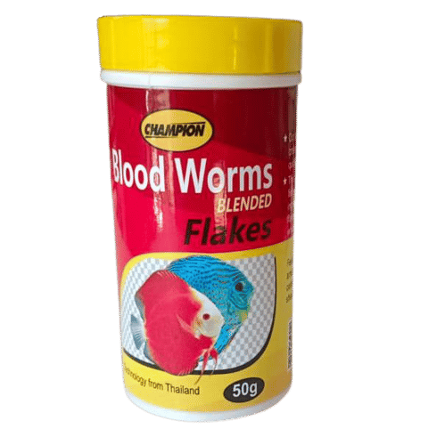 Champion Blood worms Blended Flakes 50 gram