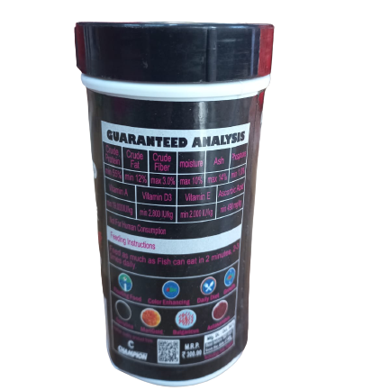 Champion Flower-horn Fish Feed 100 gram - 3