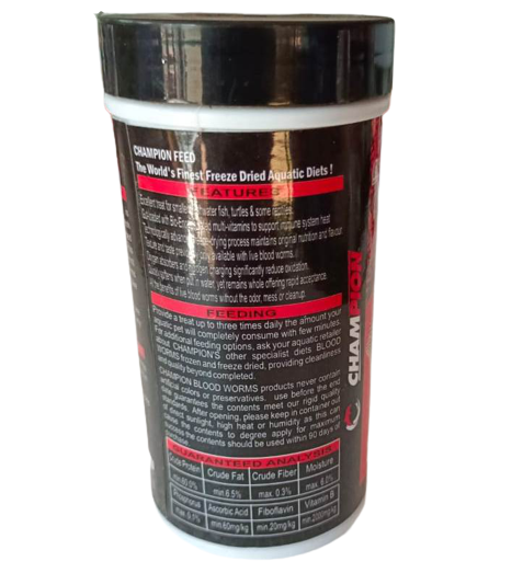 Champion Freeze Dried Blood Worms 20 gram - 2
