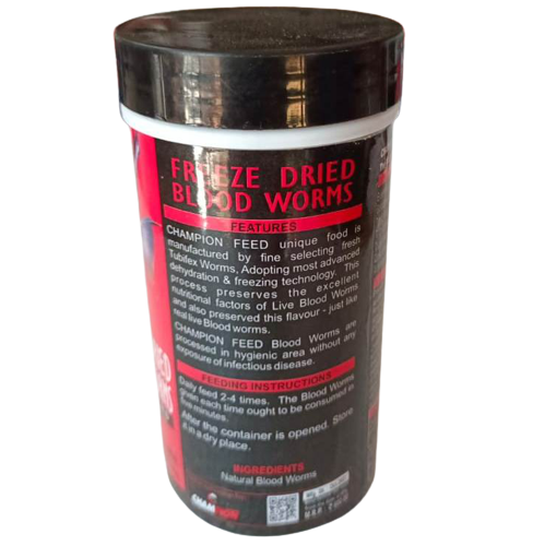 Champion Freeze Dried Blood Worms 20 gram - 3