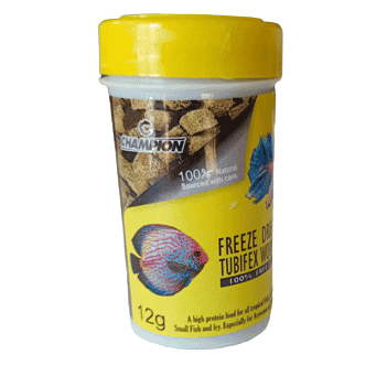 Champion Freeze Dried Tubifex Worms 12 gram