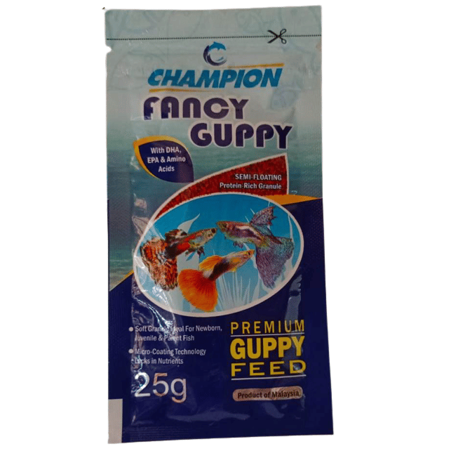 Champion Premium Guppy Food 25 gram Pouch