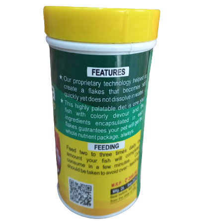 Champion Spirulina Blended Flakes 50 gram Fish Food - 3