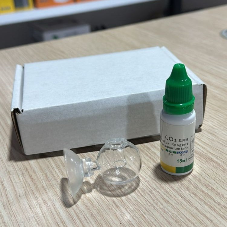 Premium Glass CO2 Drop Checker & Indicator Reagent Set (15ml)