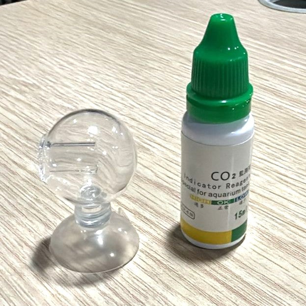 Premium Glass CO2 Drop Checker & Indicator Reagent Set (15ml)